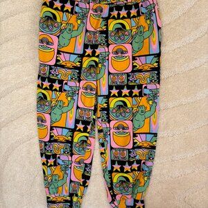 RARE SOLD OUT Nooworks "Dreyfus" Print Joggers